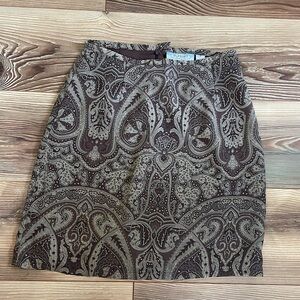 Brown Old Navy Paisley Skirt